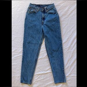 Levi's 90s Vintage 512 High Rise Slim Tapered Women’s Blue Jeans 7 Short 25x27